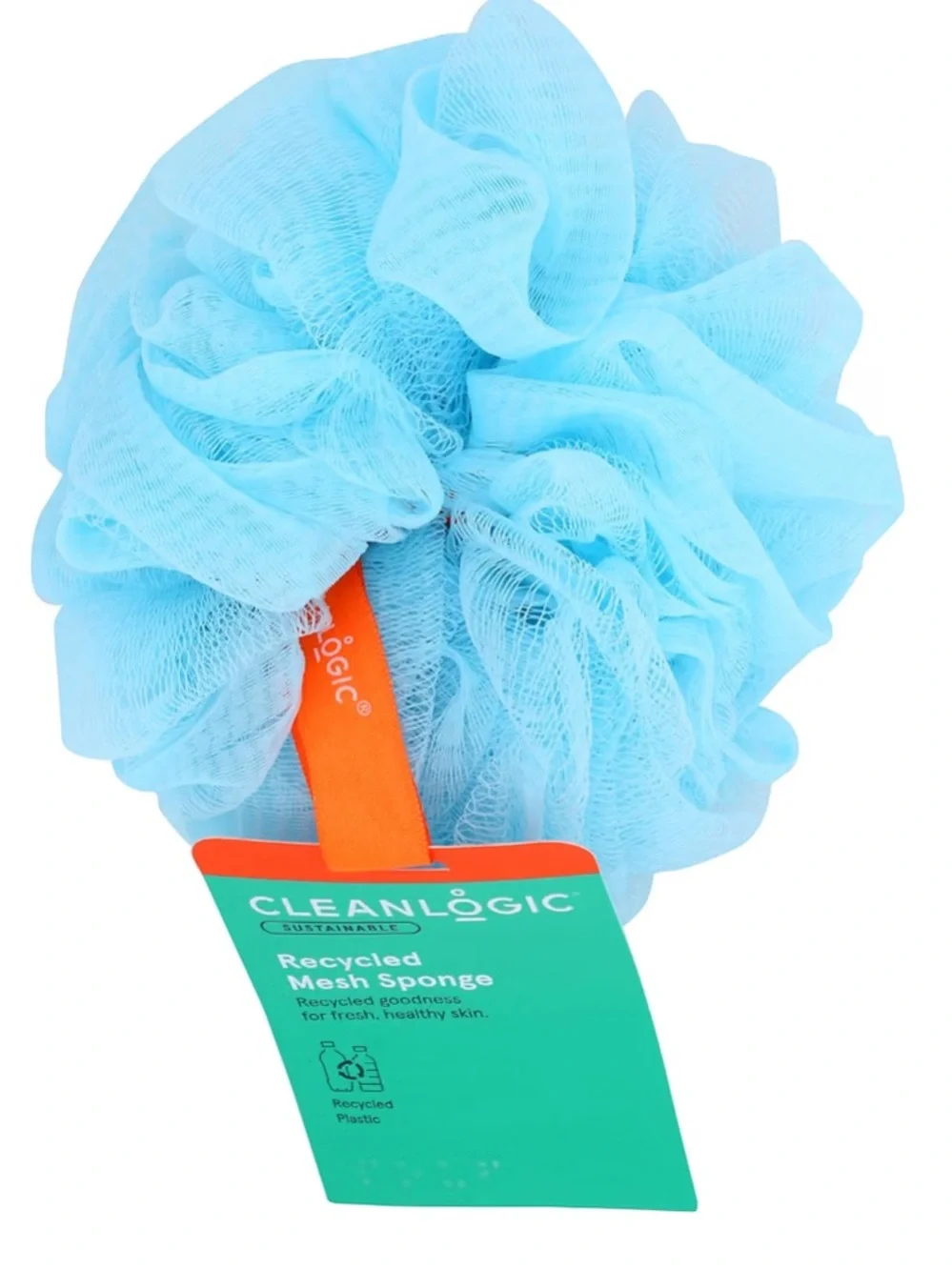 NWT Cleanlogic Recycled Mesh Sponge Loofah For Shower or Bath